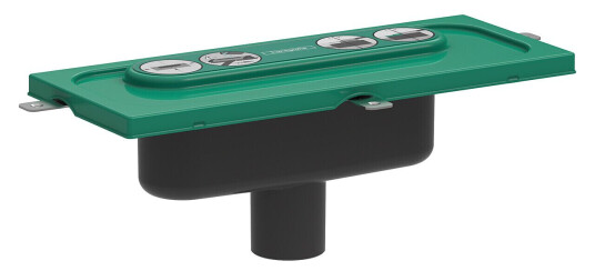 Hansgrohe uBox Innbyggingsdel Ø50 mm for lodrett montering - universal hydraulikk Hansgrohe uBox Innbyggingsdel Ø50 mm for lodrett montering - universal hydraulikk