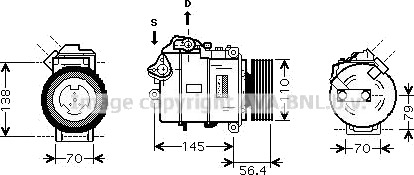 AC kompressor PRASCO BWAK330 AC kompressor PRASCO BWAK330