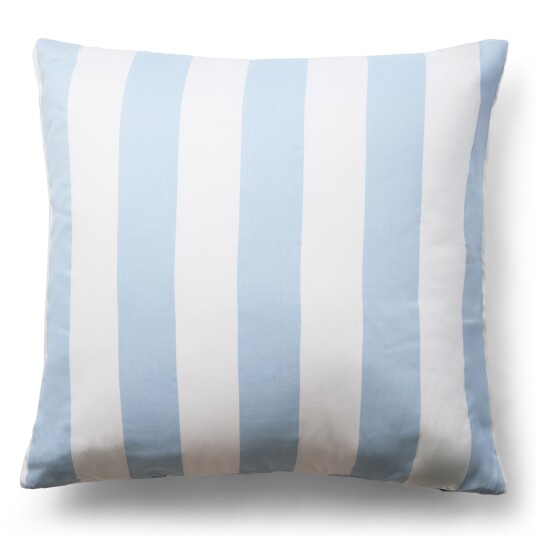 Borg Living Putetrekk i 100% myk og luksuriøs bomullssateng 60x63 cm Lyseblått og hvit Nordic Stripe putetrekk fra By Night