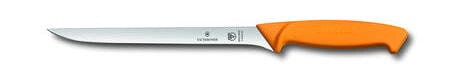Fiskefiletkniv, 20 cm, Swibo, gult håndtak Fiskefiletkniv, 20 cm, Swibo, gult håndtak