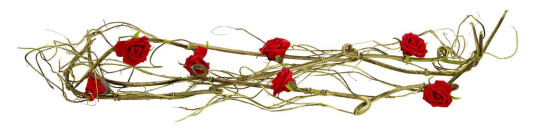 Europalms Rose Garland (Eva), Red Europalms Rose Garland (Eva), Red