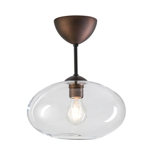 Belid Bullo taklampe Oksid/klart glass