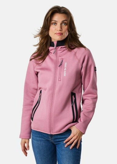 Nautic Experience Pacific Hooded Fleece Ii W Dusty Rose/Charcoal 38 Hoodies