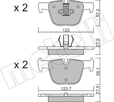 METELLI 22 0963 0 Bremseklosser