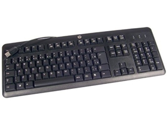 Hp 672647-233 Full-Size 100% Koblet Med Ledninger Ikke Trådløs Usb Membrannøkkelbryter Sort