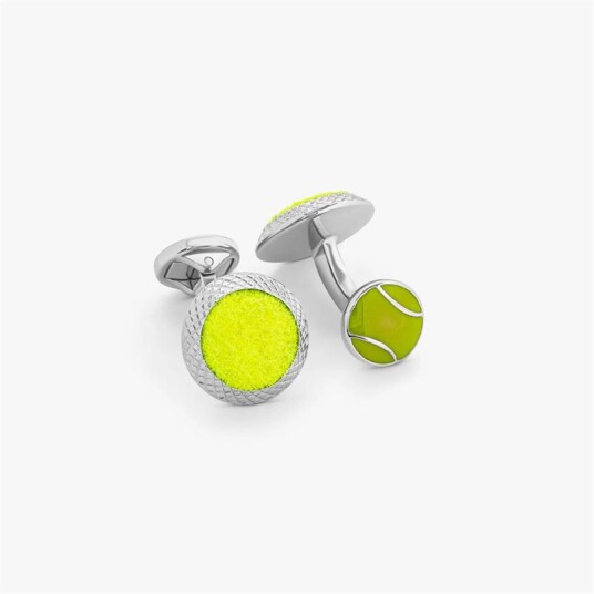 Tateossian Cufflinks Tennis Silver-Yellow Tateossian Cufflinks Tennis Silver-Yellow
