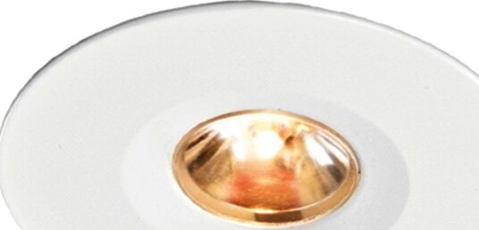 Maxel 2810 Downlight Hvit Strukturlakk, 1,2 w, 3000 K Fast, 12°