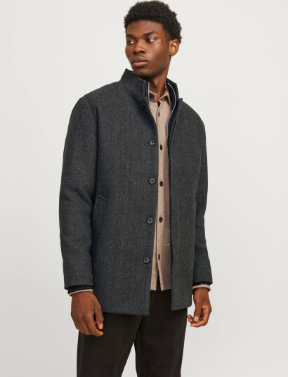 Jack & Jones Jjeharrison Wool Blend Jacket Sn - Grey - L Jack & Jones Jjeharrison Wool Blend Jacket Sn - Grey - L
