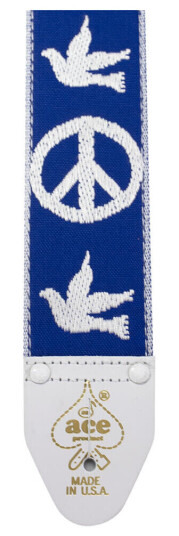 D'Andrea Ace 2" Vintage Reissue Strap Peace - DoveBlue