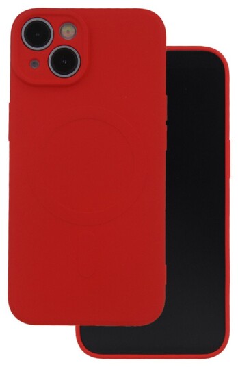 TelForceOne Simple Color Mag-deksel til iPhone 15 Pro - 6.1tm - Rød
