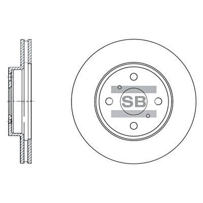 Bremseskive Hi-Q SD4003 Bremseskive Hi-Q SD4003