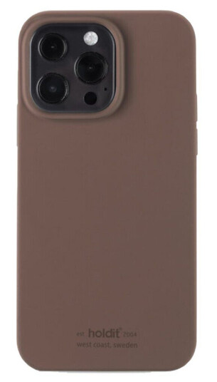 Holdit iPhone 13 Pro Max Soft Touch Silikon Deksel - Dark Brown