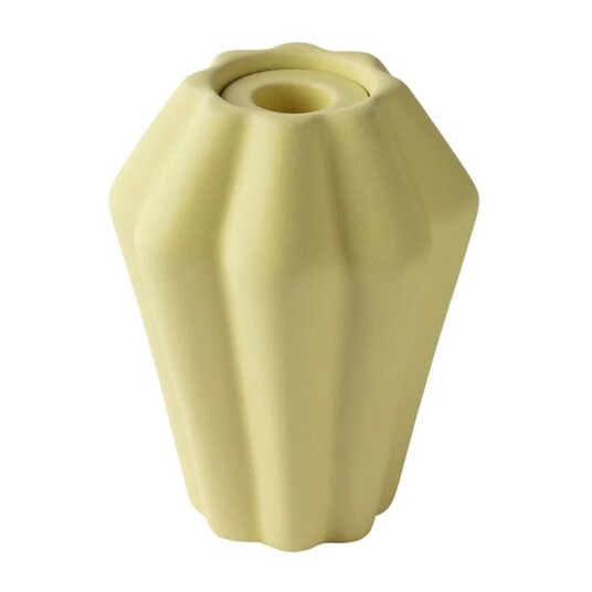 PotteryJo Birgit vase/lysholder 14 cm Pale Yellow PotteryJo Birgit vase/lysholder 14 cm Pale Yellow