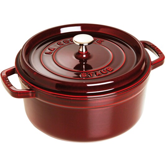 Staub Rund Gryte 24 cm 3,8 liter Grenadine 1721248-02-0 1721247-07-0 Staub Rund Gryte 24 cm 3,8 liter Grenadine 1721248-02-0 1721247-07-0