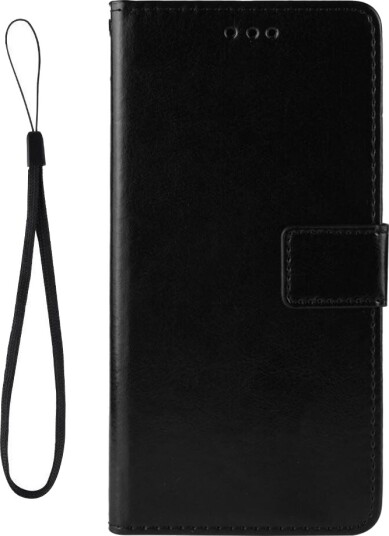 INCOVER Samsung Galaxy A51 Skinn Flip Deksel m. Stativ & Stropp - Svart
