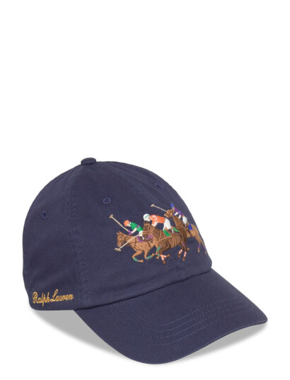 Polo Ralph Lauren Triple Pony Twill Ball Cap Navy 