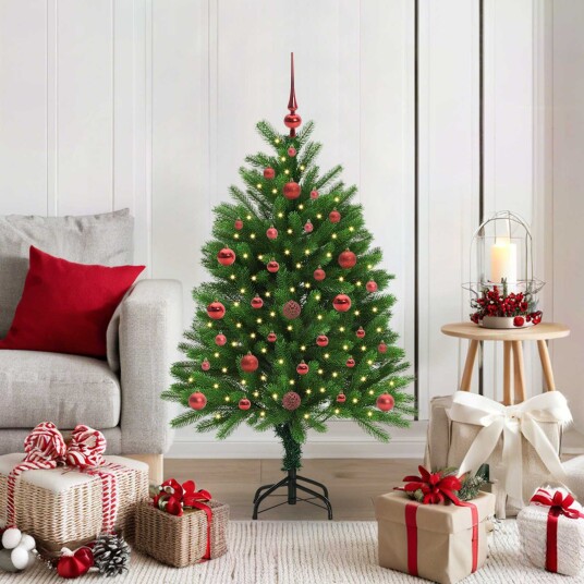  Juletre med 150 LED med stativ grønn 120 cm PE