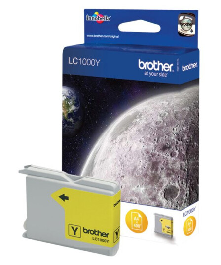 Brother LC1000 Y blekkpatron - Original - Gul 6,95 ml