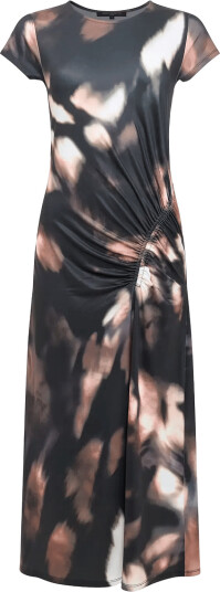 French Connection Josephine Maxine Jersey Ruched Midi Dress   Multi/patterned   XL