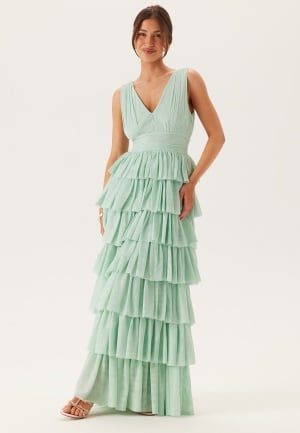 Bubbleroom Occasion Tulle Frill Gown Light green 34