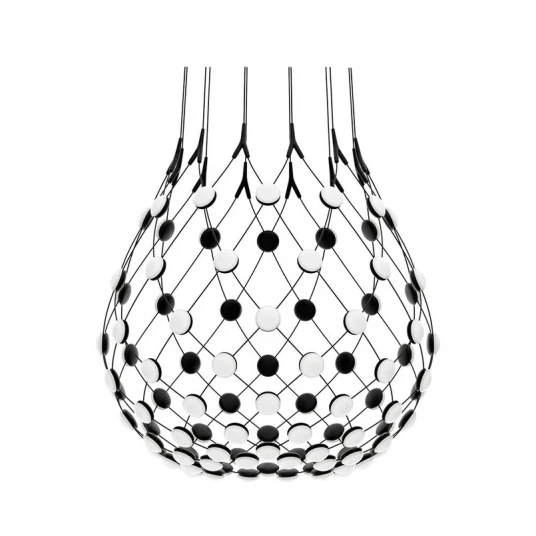 Luceplan Mesh Pendel Ø80xH60 Phase 5m Black