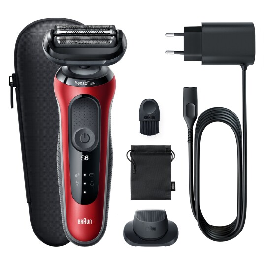 Braun Shaver 61-R1200S Red Braun Shaver 61-R1200S Red