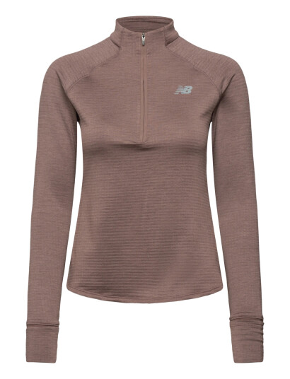 New Balance Athletics Heat Grid 1/2 Zip - Brown - XL