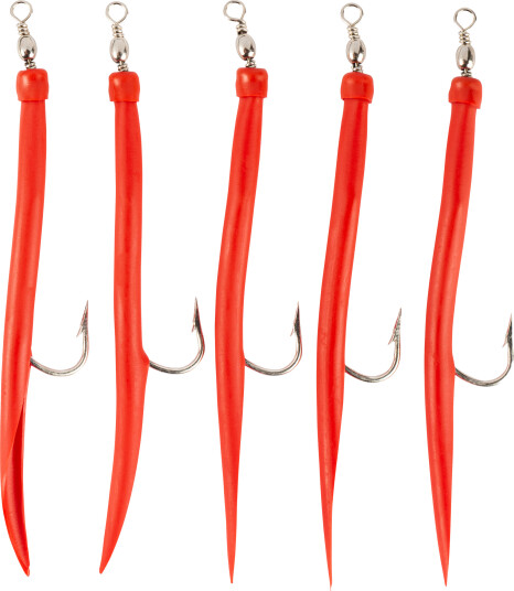 Sølvkroken Gummimakk 8/0 Rød, gummimakk 0 0