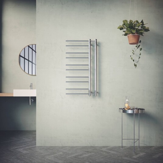 Nordhem Tjolöholm Håndkletørker 500x940 mm, Vann/Strøm, Krom
