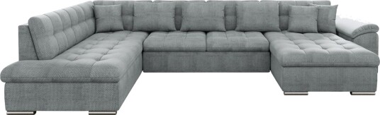 Dynir Sofa med Sjeselong og Divan 4 seter   Grå