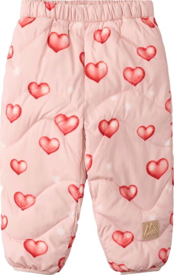 Molo Skibukser Percy Airbrush Hearts Molo 2 år (92) Ski Pants Rosa