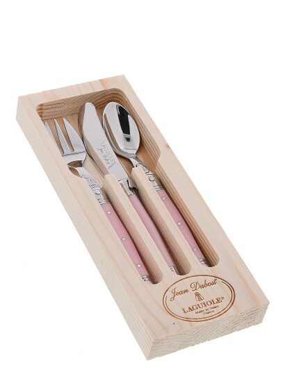 Jean Dubost Børnebestik 3 Stk Laguiole Pink 