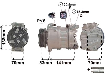 AC kompressor VAN WEZEL 0200K209