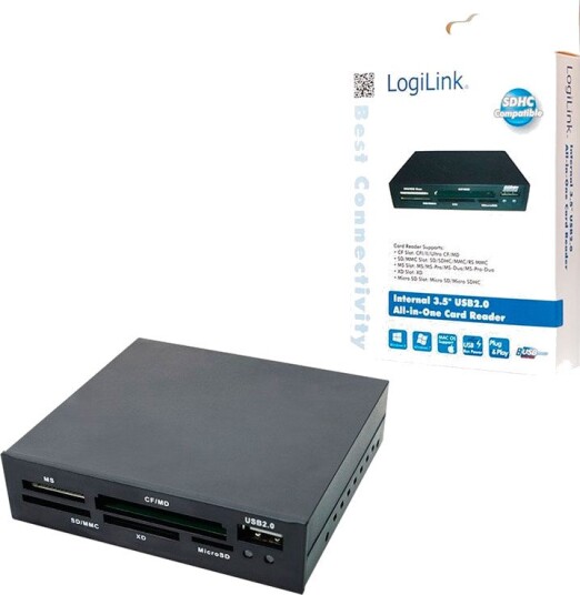 Logilink Minnekortleser USB 2.0 Multi-kort Logilink Minnekortleser USB 2.0 Multi-kort
