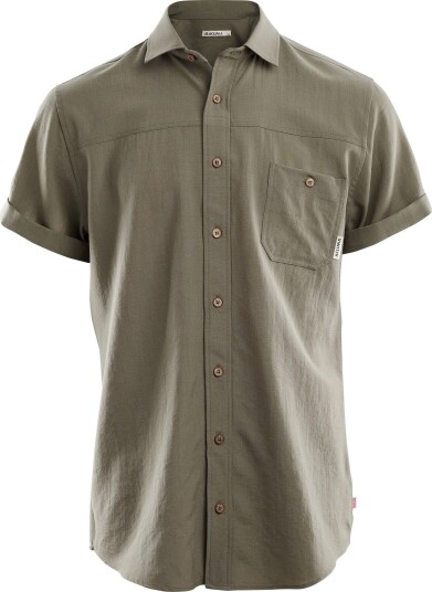 Aclima LeisureWool Short Sleeve Shirt Man Ranger Green S, Ranger Green