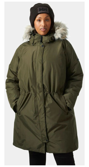 Helly Hansen Senja Plus Parkas Dame Grønn 1x Svart1X Helly Hansen Senja Plus Parkas Dame Grønn 1x Svart1X