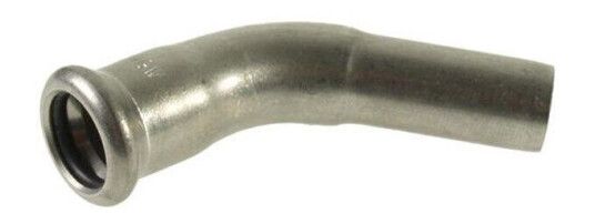 Vsh Fabrieken Xpr stainless elbow 45 deg. øf 108 Vsh Fabrieken Xpr stainless elbow 45 deg. øf 108