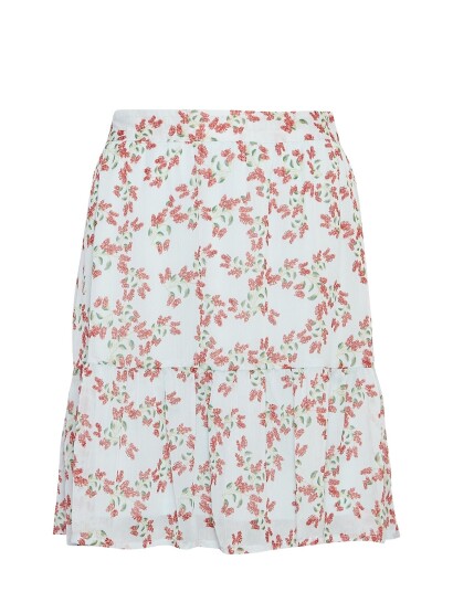 MSCH Copenhagen Mschsatina Skirt Aop - Blue - S MSCH Copenhagen Mschsatina Skirt Aop - Blue - S