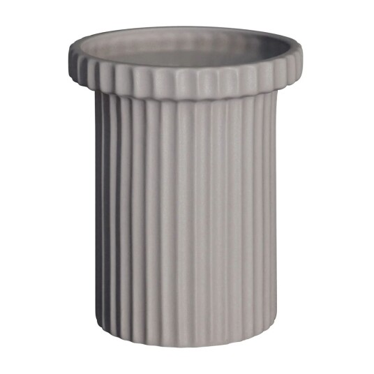 DBKD Stripe potte liten h18 cm Ø12 cm Sandy mole