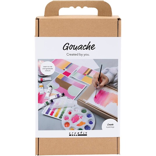 Craft Kit Gouache Paintings assorterte farger 977851