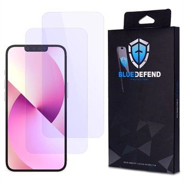 BlueDefend iPhone 13 Mini Anti Blue Light Skjermbeskyttere Beskyttelsesglass 2 stk.
