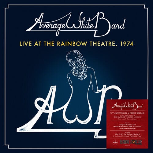 Average White Band Live At The Rainbow Theatre 1974 LP/Vinyl Average White Band Live At The Rainbow Theatre 1974 LP/Vinyl