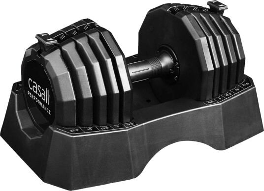 Casall Adjustable Dumbbell Set 1x4,5-22,5 kg (Single), Manualer justerbare