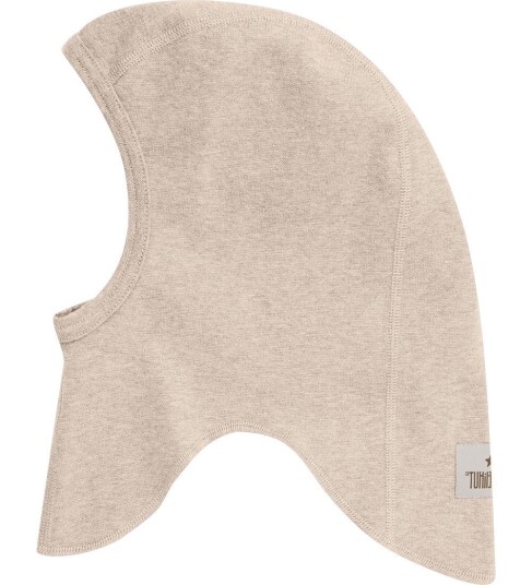 Huttelihut Balaclava Cotton Rib   Beige   6 12M