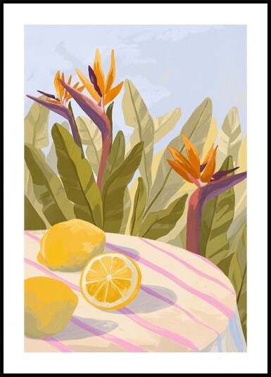 Lemon Twist Poster Plakat / 21x30cm
