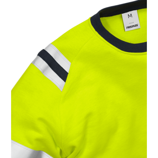 Fristads Sweatshirt Flamestat 7076 Sflh, Klass 3 Varsel Gul/marinblå 3xl Fristads Sweatshirt Flamestat 7076 Sflh, Klass 3 Varsel Gul/marinblå 3xl