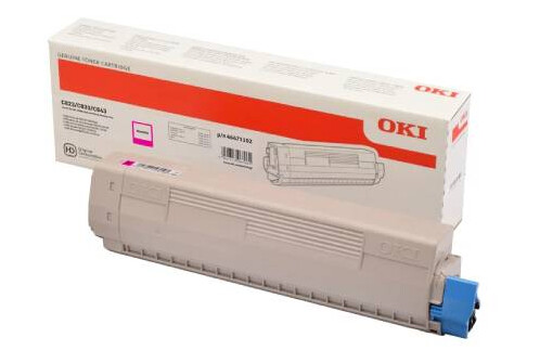 OKI C 823/833/843 M lasertoner - 46471102 Original - Magenta 7000 sider OKI C 823/833/843 M lasertoner - 46471102 Original - Magenta 7000 sider