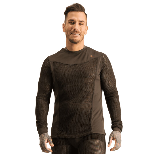 Härkila Base Mesh undershirt , underskjorte , herre M Shadow Brown