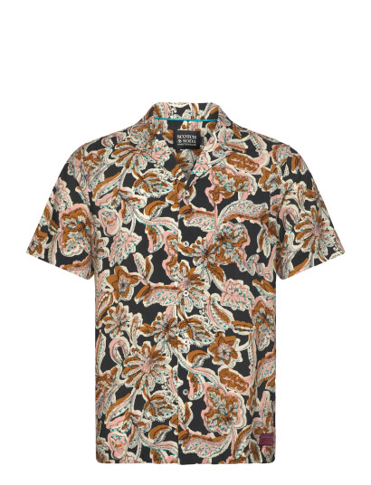Scotch & Soda Printed Viscose Regularfit Shortsleeved Shirt Multi/patterned M