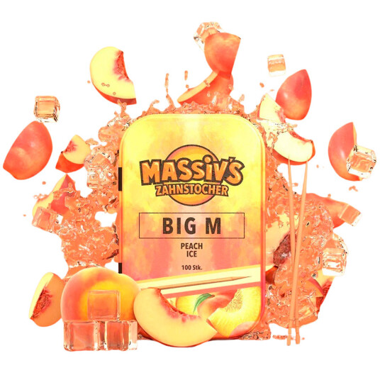 Tannstikker Med Smak WUNDER Massiv´s Peach Ice 100 stk. Tannstikker Med Smak WUNDER Massiv´s Peach Ice 100 stk.